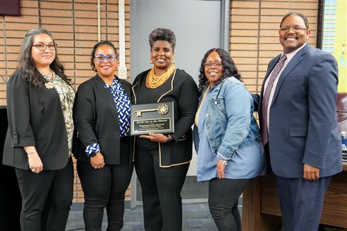 RUSD Transportation Services receives the Key to the District 