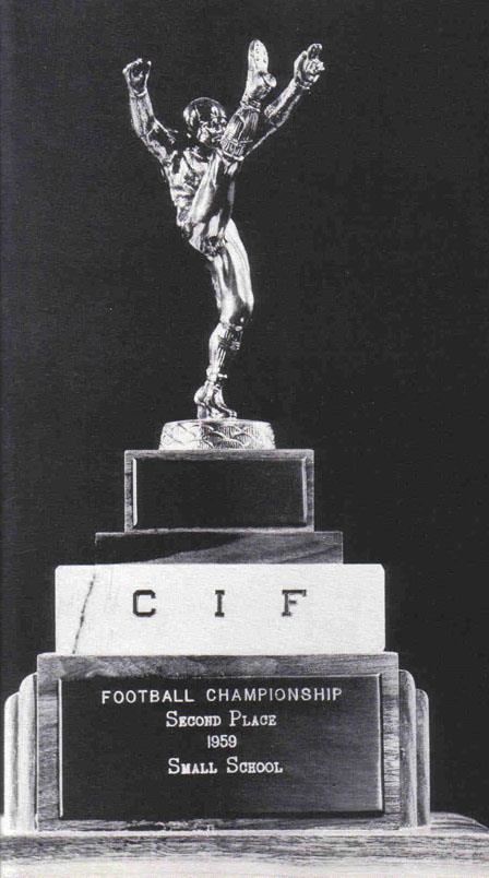 CIF small school runner up trophy 