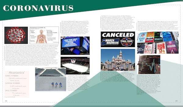 Covid19 yearbook spread 
