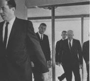 Eisenhower walking the halls 