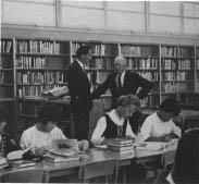 Eisenhower in library 
