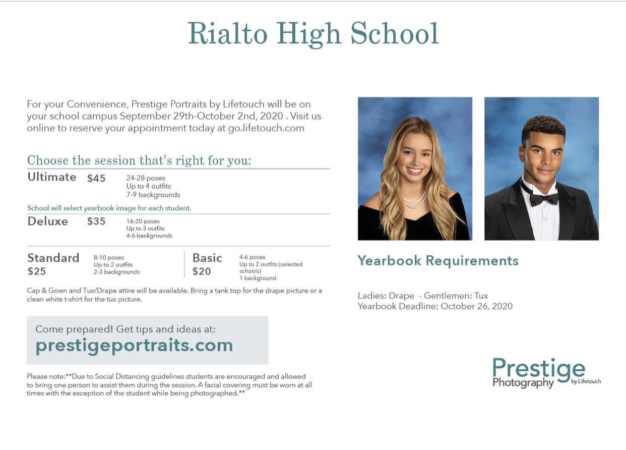 Senior Picture Info Senior Picture Info