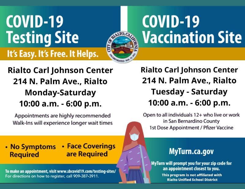 COVID-19 testing and vaccines