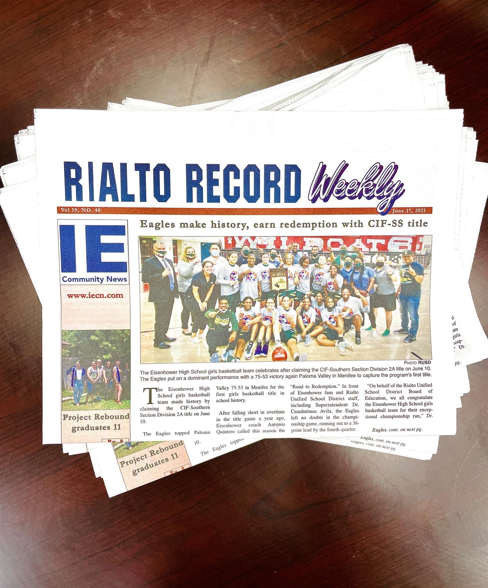 Rialto Record Newspaper