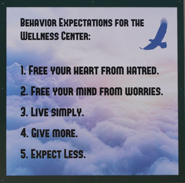Behavior expectations for wellness center